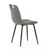 Jídelní židle, šedá, látka, DCL-V2017 GREY2