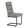 Jídelní židle, šedá, látka, DCL-P3107 SIL2