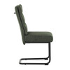 Jídelní židle, zelená, látka, DCL-P3107 GRN2