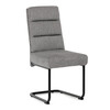 Jídelní židle, šedá, látka, DCL-P3107 SIL2
