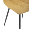 Jídelní židle, žlutá, látka, DCL-V2017 YEL2