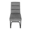 Jídelní židle, šedá, látka, DCL-P3107 SIL2
