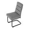 Jídelní židle, šedá, látka, DCL-P3107 SIL2
