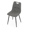 Jídelní židle, šedá, látka, DCL-V2017 GREY2