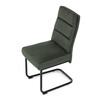 Jídelní židle, zelená, látka, DCL-P3107 GRN2