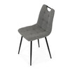 Jídelní židle, šedá, látka, DCL-V2017 GREY2