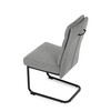 Jídelní židle, šedá, látka, DCL-P3107 SIL2