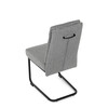 Jídelní židle, šedá, látka, DCL-P3107 SIL2