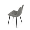 Jídelní židle, šedá, látka, DCL-V2017 GREY2