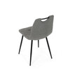 Jídelní židle, šedá, látka, DCL-V2017 GREY2