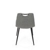 Jídelní židle, šedá, látka, DCL-V2017 GREY2