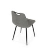 Jídelní židle, šedá, látka, DCL-V2017 GREY2
