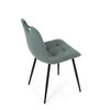 Jídelní židle, zelená, látka, DCL-V2017 GRN2