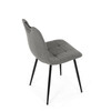 Jídelní židle, šedá, látka, DCL-V2017 GREY2