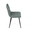 Jídelní židle, zelená, látka, DCL-V2017 GRN2
