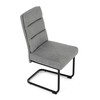 Jídelní židle, šedá, látka, DCL-P3107 SIL2
