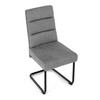 Jídelní židle, šedá, látka, DCL-P3107 SIL2