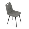Jídelní židle, šedá, látka, DCL-V2017 GREY2