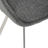 Jídelní židle, šedá, látka bouclé, DCL-W1174 GREY2