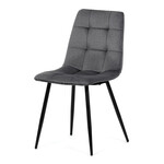 Jídelní židle, šedá, sametová látka, DCL-X7015 GREY2