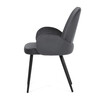 Jídelní židle, šedá, sametová látka, DCL-X7129 GREY2