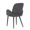Jídelní židle, šedá, sametová látka, DCL-X7129 GREY2