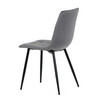 Jídelní židle, šedá, sametová látka, DCL-X7015 GREY2
