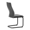 Jídelní židle, šedá, sametová látka, DCL-X7018 GREY2