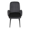 Jídelní židle, šedá, sametová látka, DCL-X7129 GREY2
