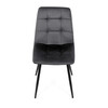 Jídelní židle, šedá, sametová látka, DCL-X7015 GREY2