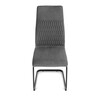 Jídelní židle, šedá, sametová látka, DCL-X7018 GREY2