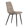 Jídelní židle, béžová, sametová látka, DCL-X7015 CAP2