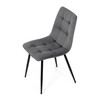 Jídelní židle, šedá, sametová látka, DCL-X7015 GREY2