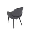Jídelní židle, šedá, sametová látka, DCL-X7129 GREY2