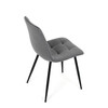 Jídelní židle, šedá, sametová látka, DCL-X7015 GREY2