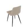 Jídelní židle, béžová, sametová látka, DCL-X7015 CAP2