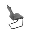 Jídelní židle, šedá, sametová látka, DCL-X7018 GREY2