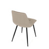 Jídelní židle, béžová, sametová látka, DCL-X7015 CAP2