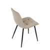 Jídelní židle, béžová, sametová látka, DCL-X7015 CAP2