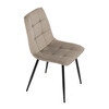 Jídelní židle, béžová, sametová látka, DCL-X7015 CAP2
