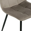 Jídelní židle, béžová, sametová látka, DCL-X7015 CAP2