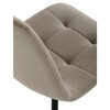 Jídelní židle, béžová, sametová látka, DCL-X7015 CAP2
