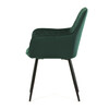 Jídelní židle, zelená, sametová látka, DCH-215 GRN4