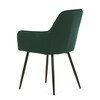 Jídelní židle, zelená, sametová látka, DCH-215 GRN4