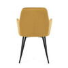 Jídelní židle, žlutá, sametová látka, DCH-215 YEL4