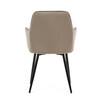 Jídelní židle, béžová, sametová látka, DCH-215 CAP4