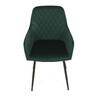 Jídelní židle, zelená, sametová látka, DCH-215 GRN4
