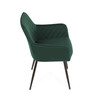 Jídelní židle, zelená, sametová látka, DCH-215 GRN4
