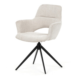 Jídelní židle, krémová, látka, DCH-D1320 CRM2