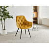 Jídelní židle, žlutá, sametová látka, DCH-421 YEL4